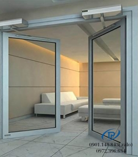 Cửa kính mặt tiền cửa kính tự động trượt - Mẫu 15