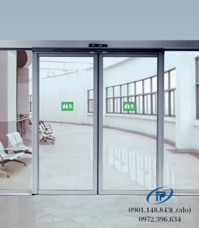 Cửa kính mặt tiền cửa kính tự động trượt - Mẫu 09